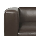 3 Seater Sofa Dark Brown Fabric 3 Seat