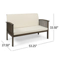 Casa Acaciaseat Grey Cream Wood Waterproof Fabric