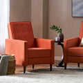 Recliner Orange Fabric