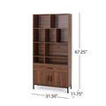 Cube Unit Bookcase Walnut Mdf