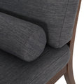 Chaise Lounge Charcoal Fabric