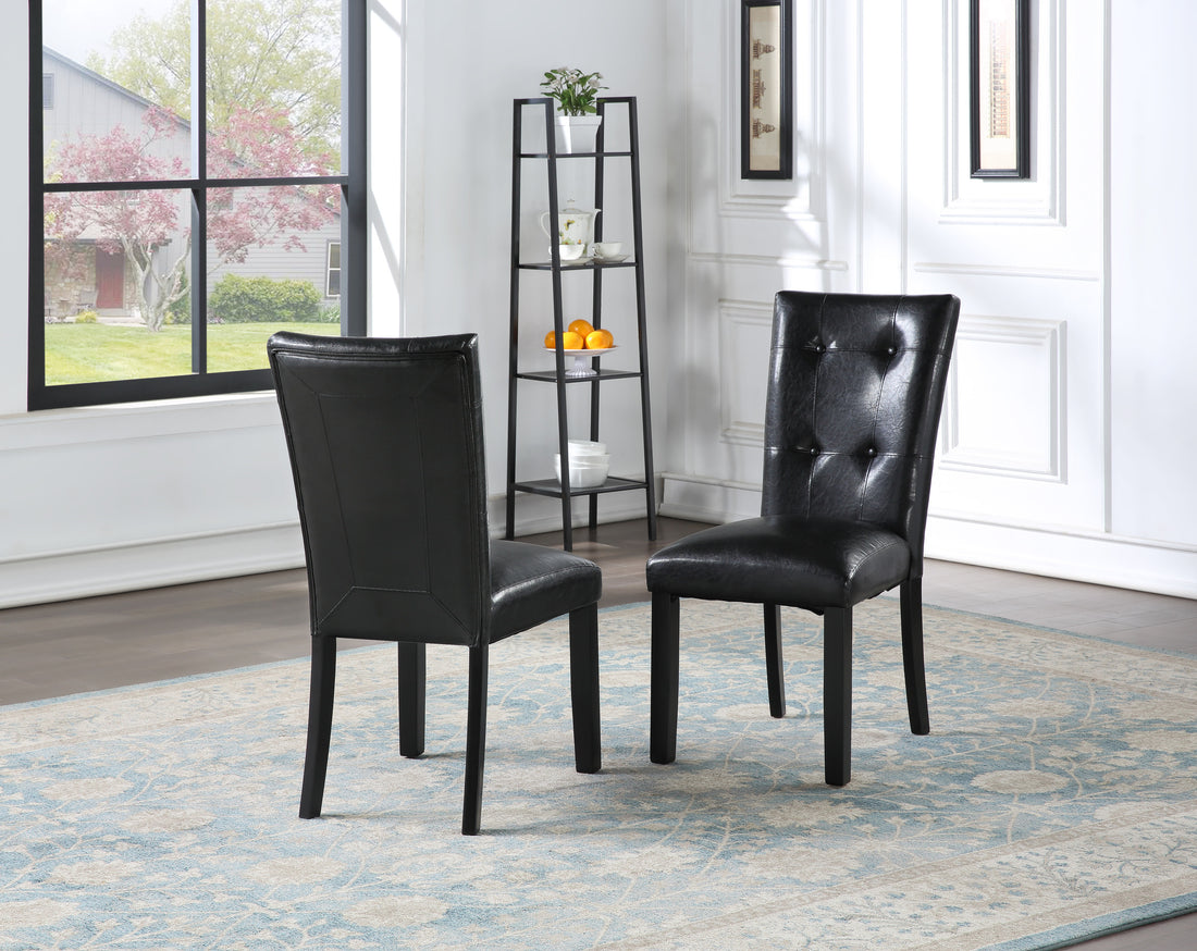 Sterling Parsons Chair Set Of 2 Black Black Wood