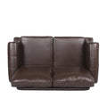 Seat Dark Brown Solid Wood Mdf