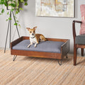 Dog Bed Reclaimed Oak Iron Acacia Wood