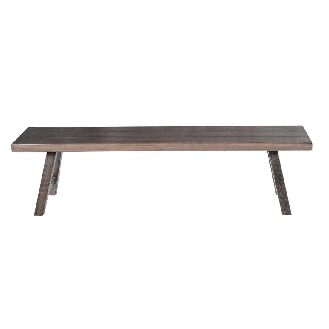 Marina Patio Backless Bench Brown Brown Metal