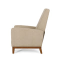 27'' Wide Wood Hand Manual Club Recliner Sand Fabric