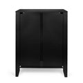 Chest Of Drawer Black Mdf