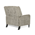 Oversized Textured Fabric Pushback Recliner Dark Beige And Dark Brown Beige Fabric