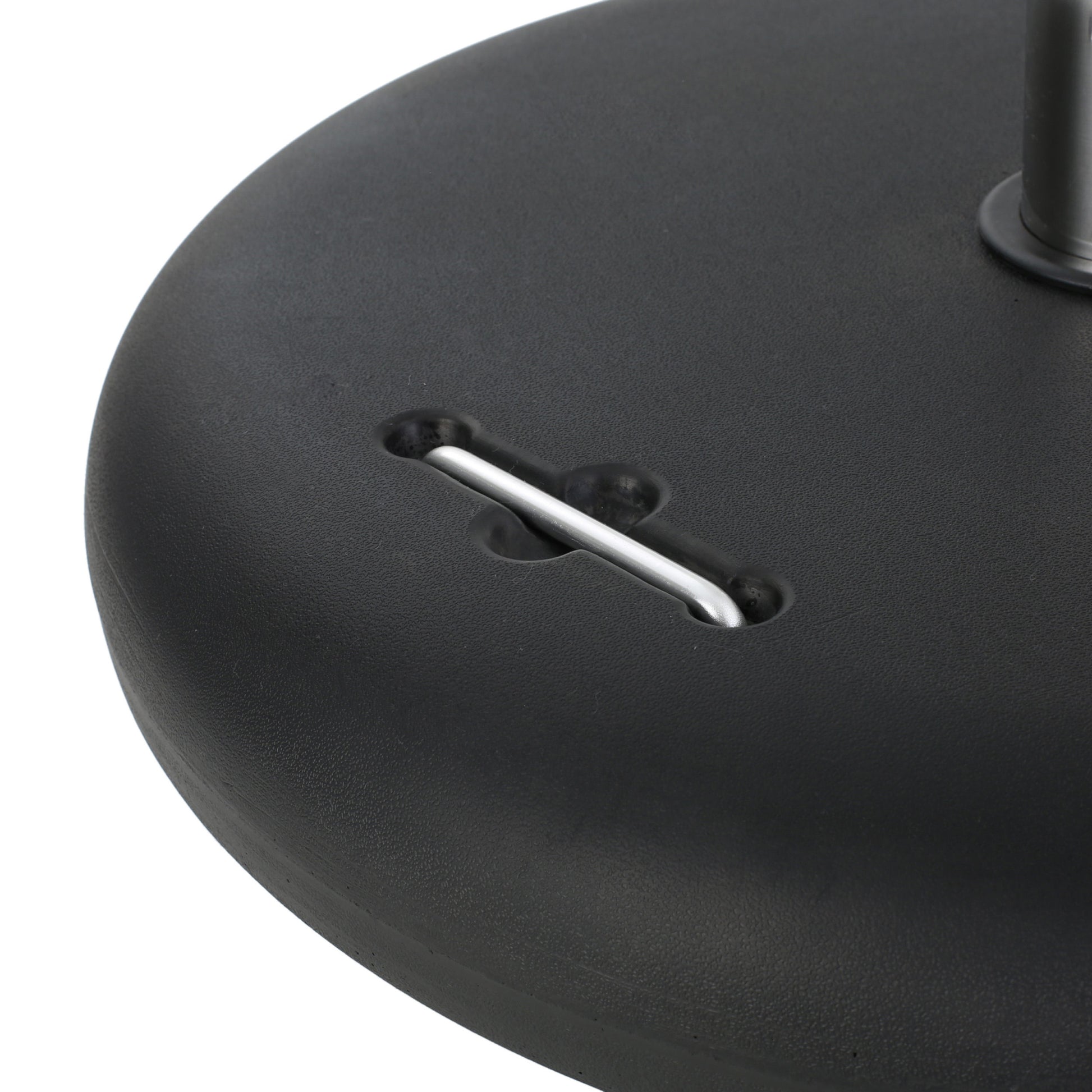 Wheelie Umbrella Base Round Black Concrete