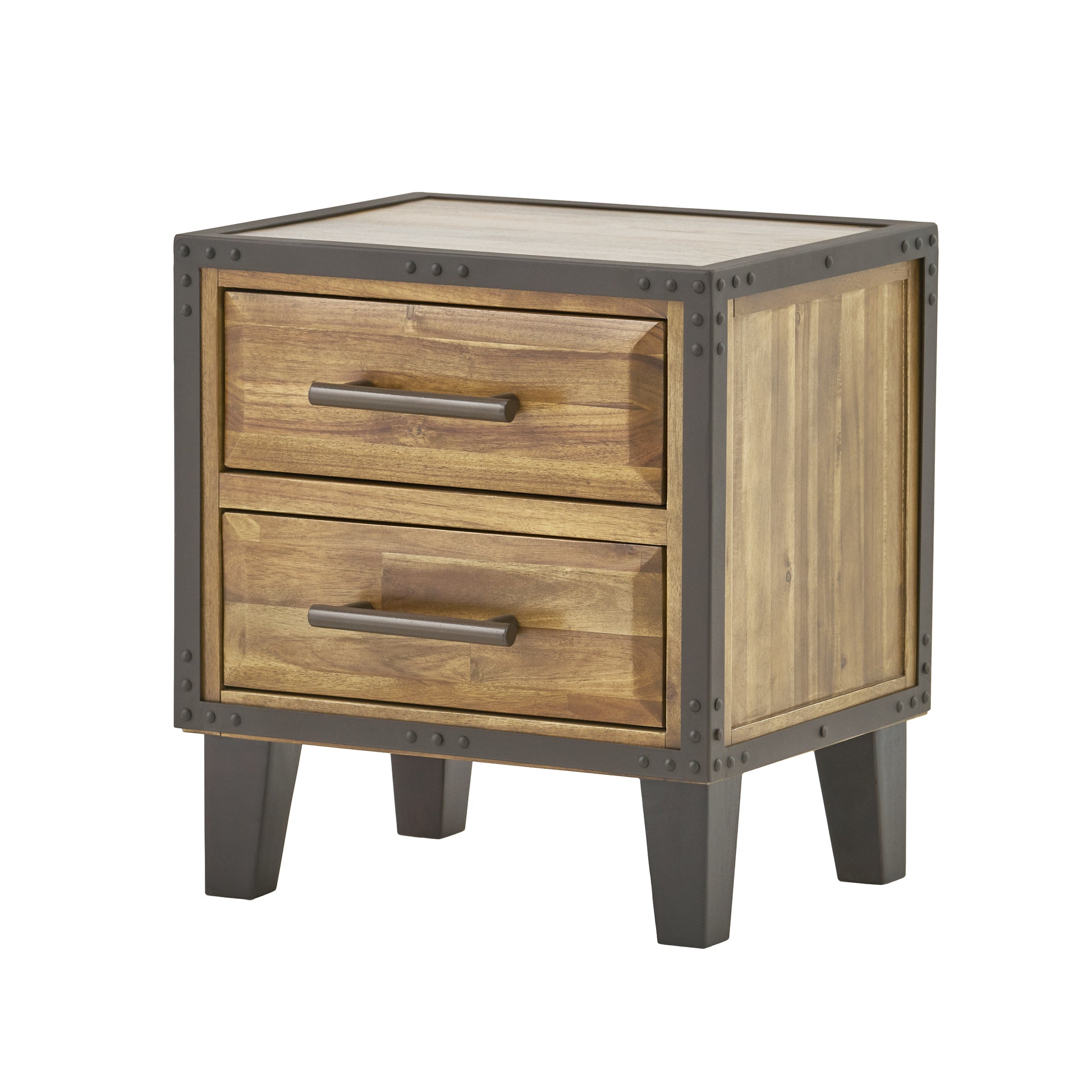 Brighton Collection Night Std 2 Drw Natural Acacia Wood