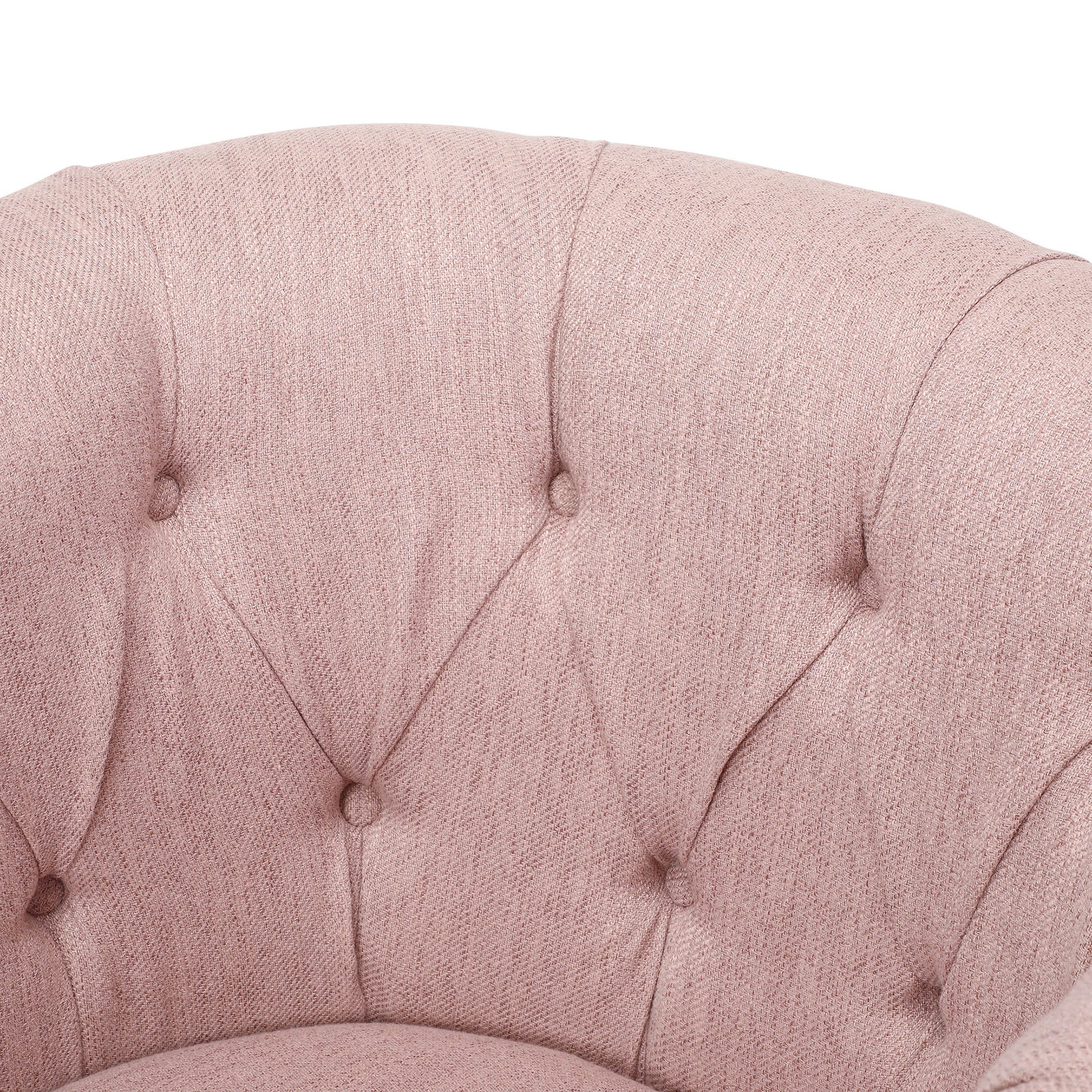 Chair Ottoman Blush Fabric