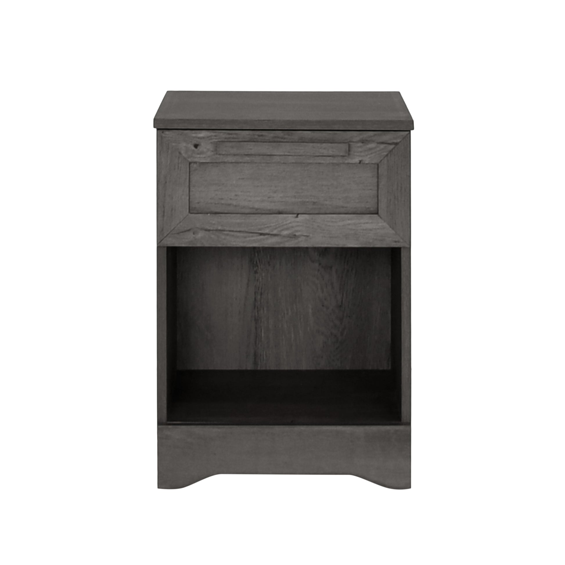 Delaney 1 Drawer Nightstand Grey Mdf