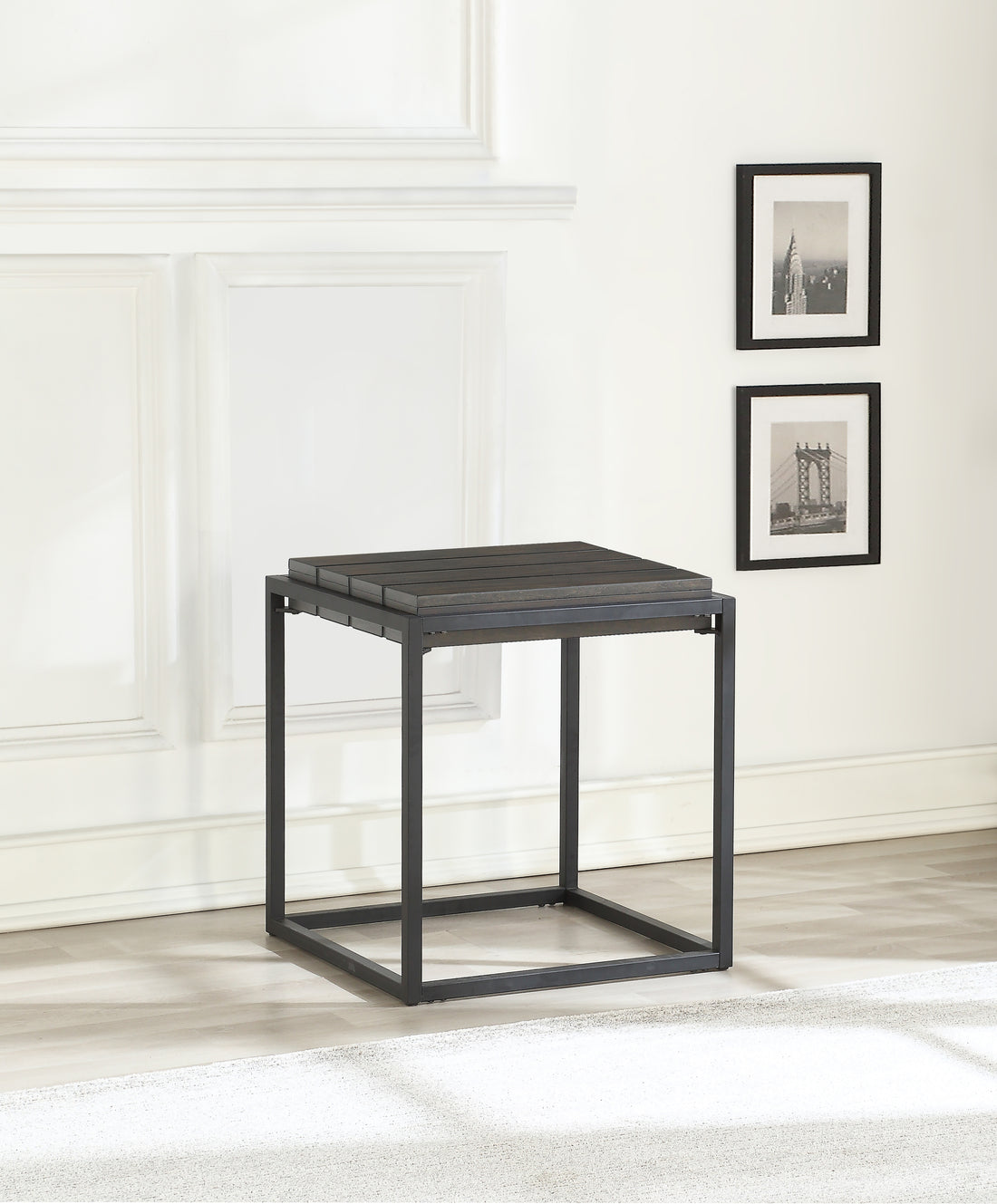 Tekoa End Table Dark Brown Dark Brown Iron