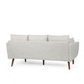 3 Seater Sofa Beige Fabric 3 Seat