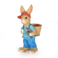 Mgo Rabbit Planter Blue Brown Magnesium Oxide