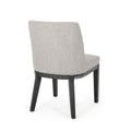 Dining Chair Mp2 Set Of 2 Light Grey Fabric