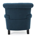 Springfield Tufted Chair Navy Blue Fabric