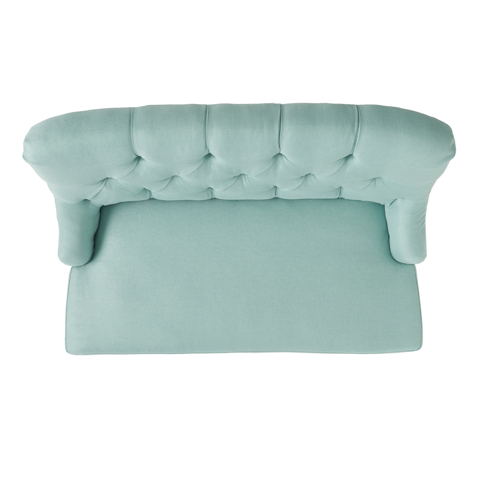 Nicole Kd Settee Light Blue Fabric