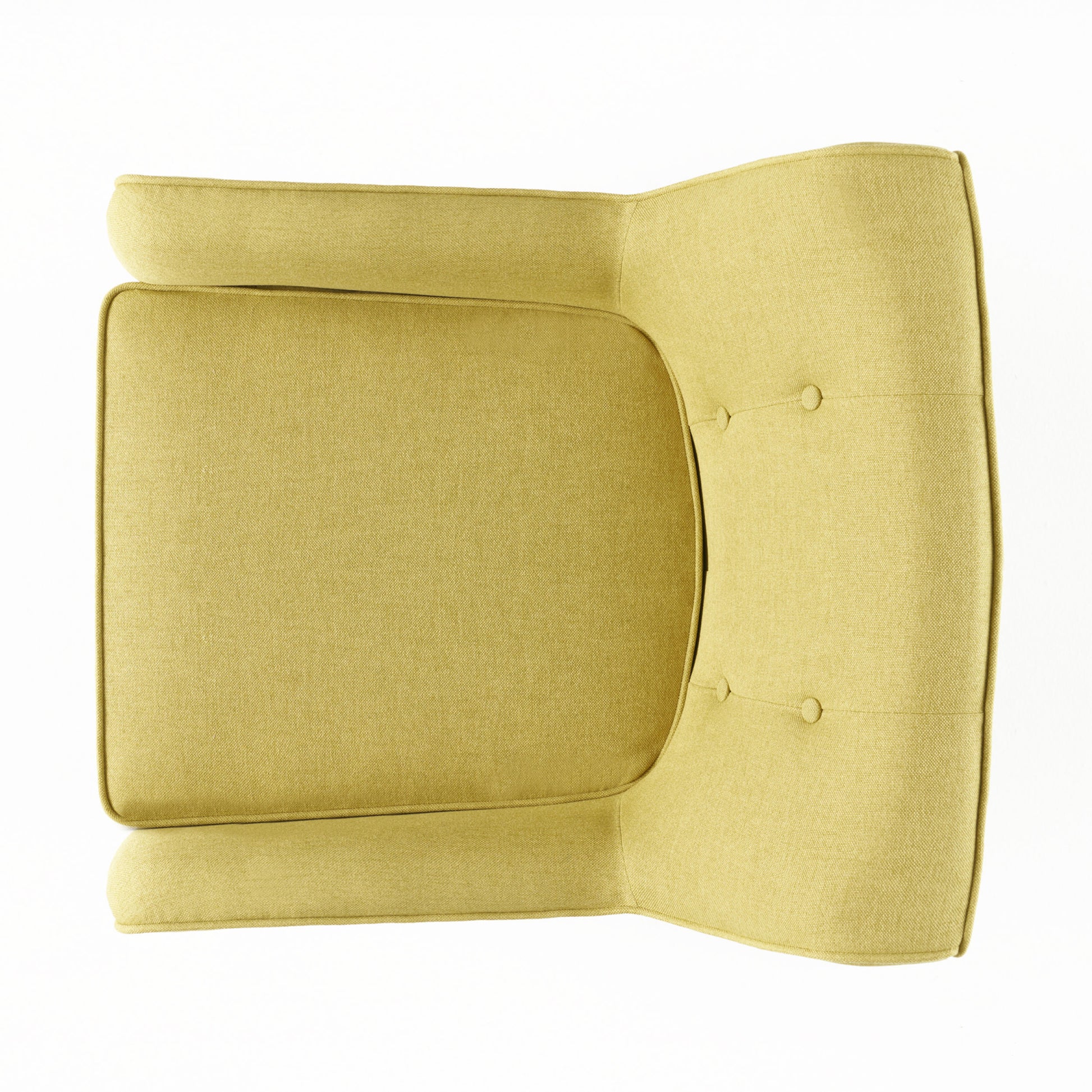 Arm Chair Yellow Fabric