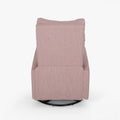 Glider Swivel Recliner Chair Blush Fabric