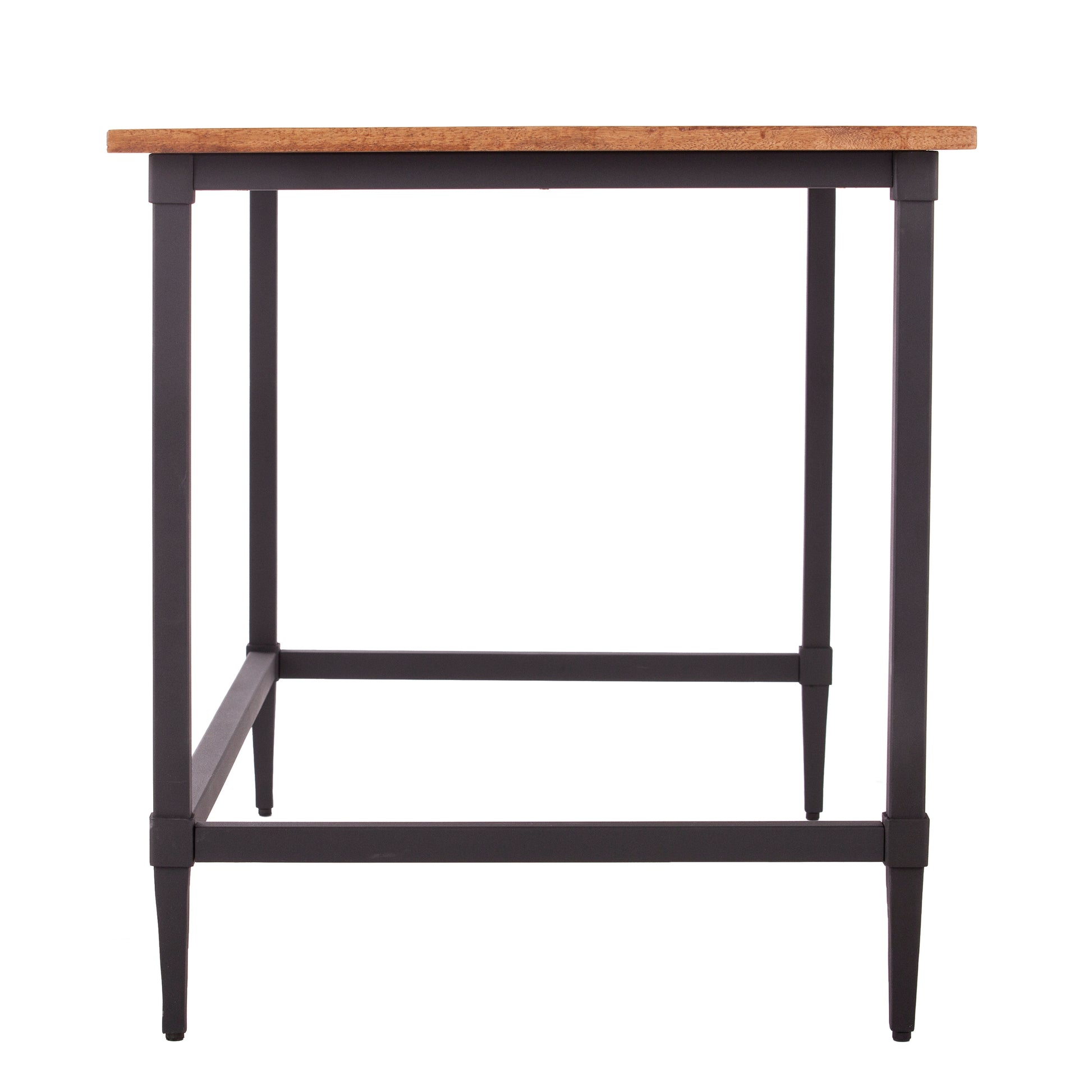 Lawrenny Reclaimed Solid Wood Desk Black Solid Wood