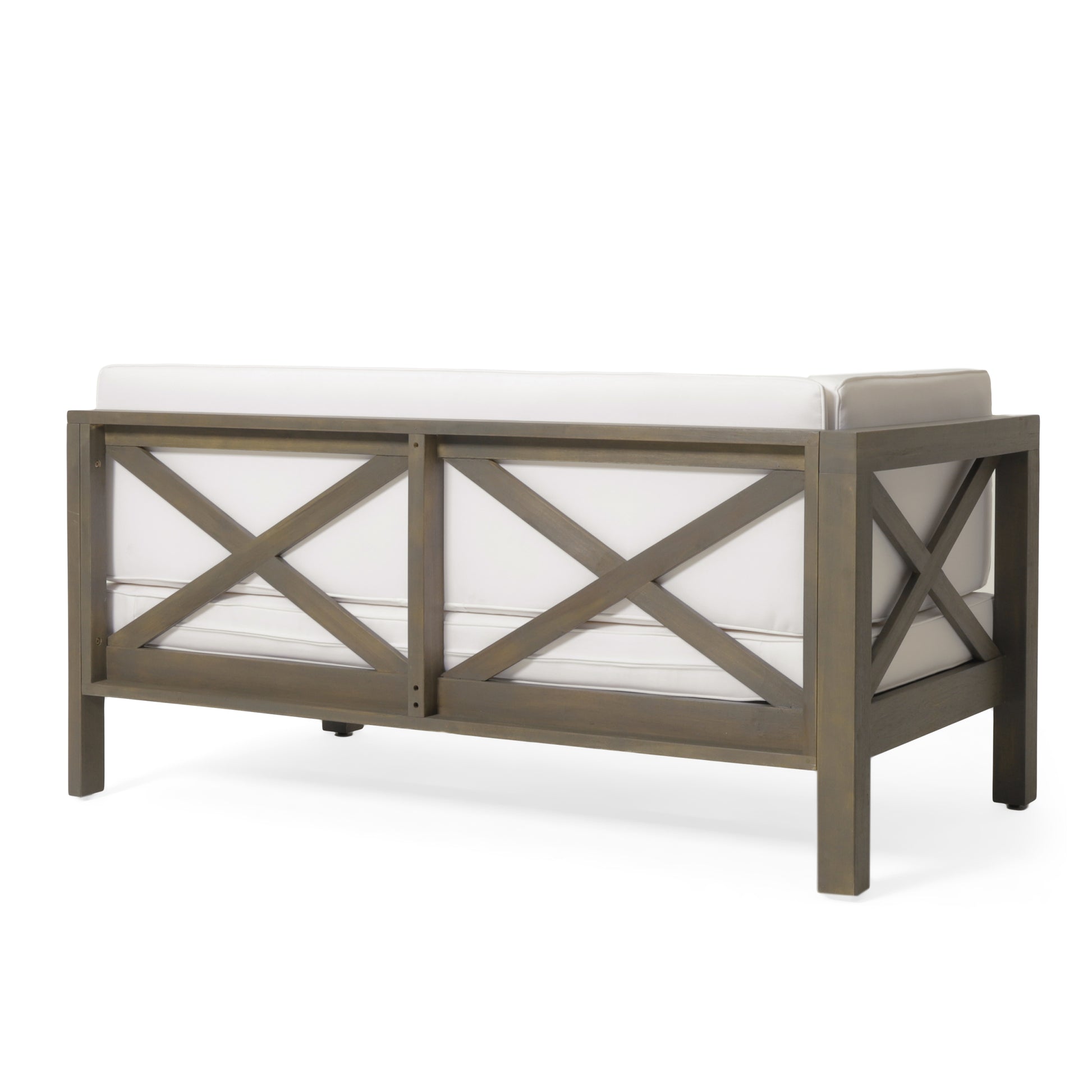 Brava X Back Corner Bench L With Coffee Tablewhite White Acacia Wood