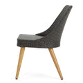 Delphi Dining Chair With Heat Transfer Legs Brown Multi Rattan