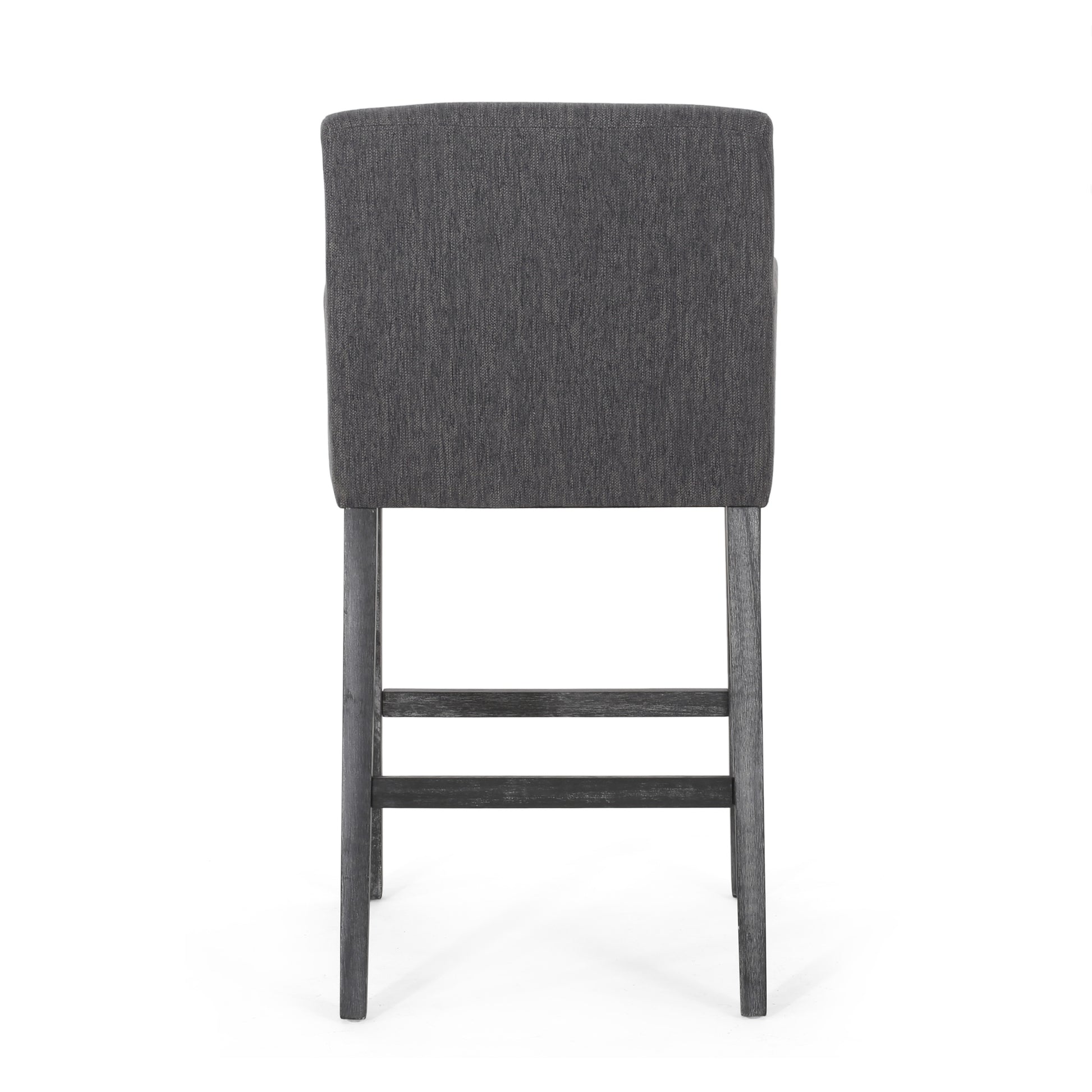 Upholstered 30.5 Inch Counter Stools Charcoal Gray Charcoal Fabric