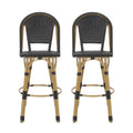 Barstool Black Wicker