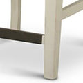 Cayla Counter Chair Set Of 2 White White Wood