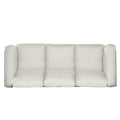 3 Seater Sofa Beige Wood 3 Seat