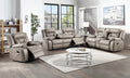 Tyson 3 Piece Living Room Set Dark Gray Dark Gray Faux Leather
