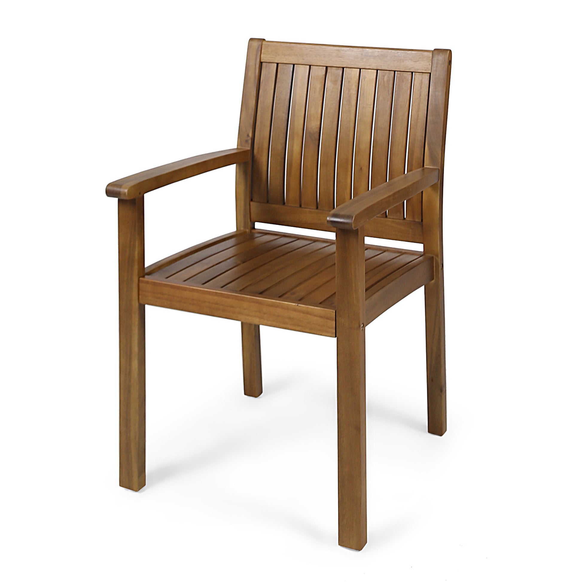 Wilson Dining Chair,Set Of 2 Teak Acacia Wood