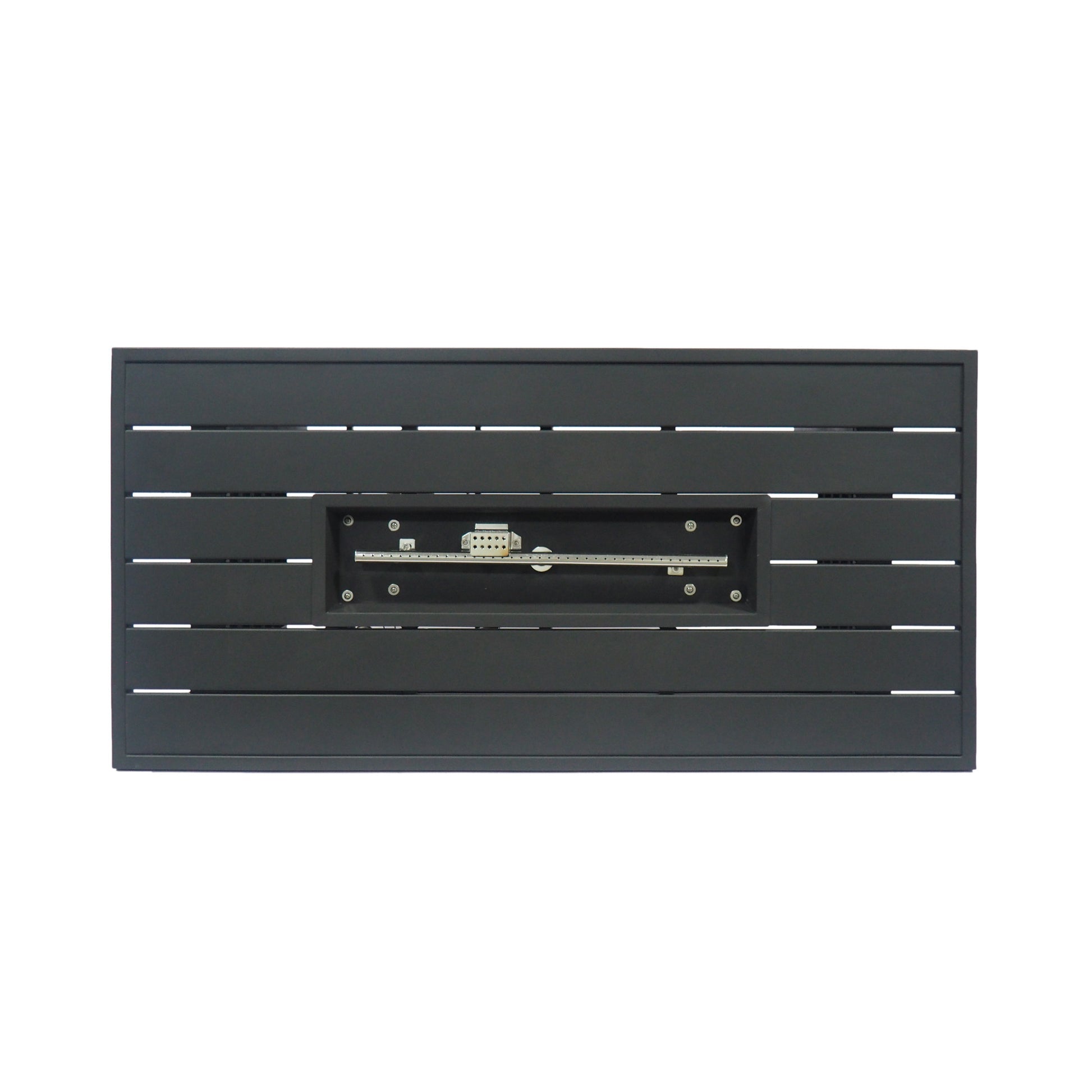 Rectangular Iron Fire Pit 30 000Btu Black Iron