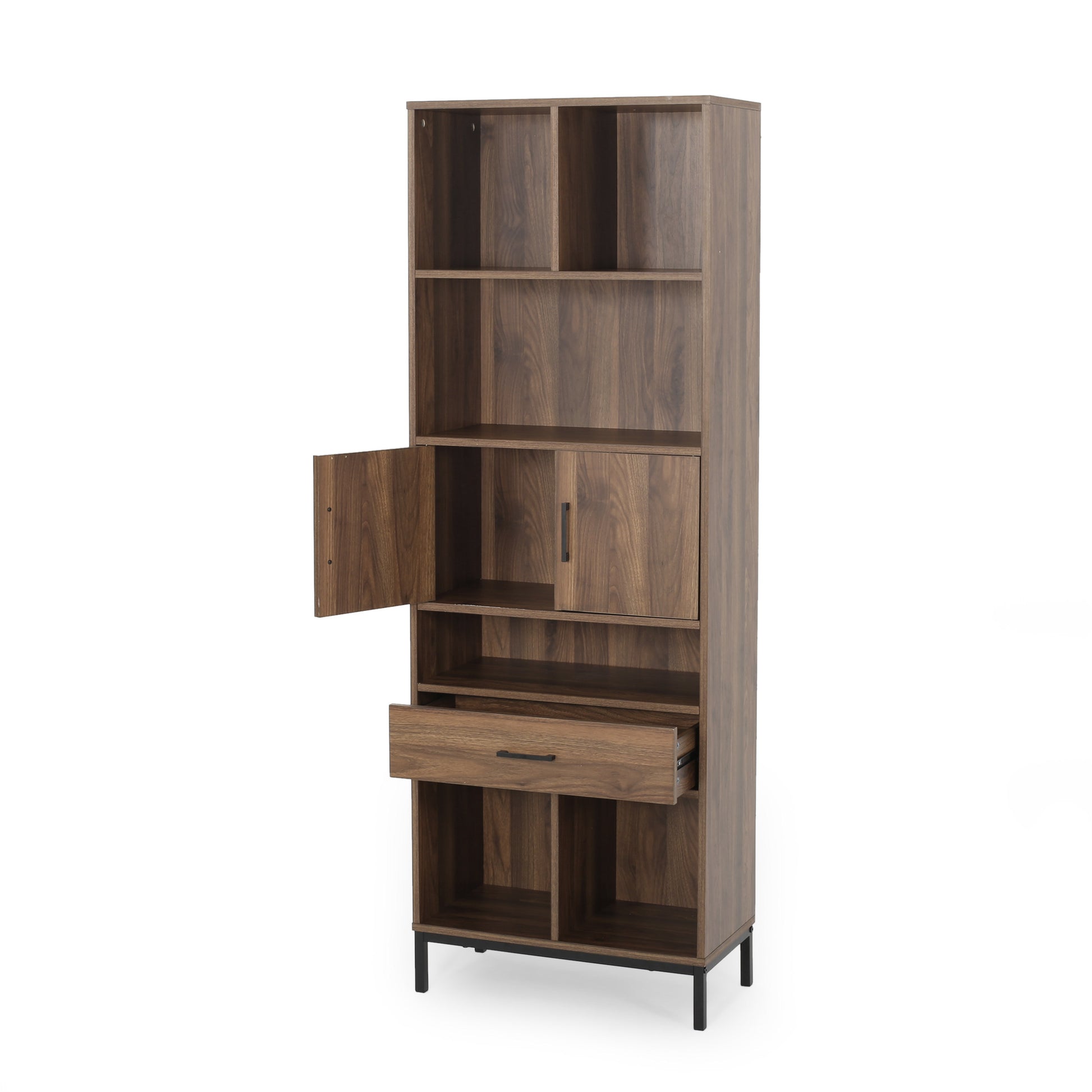 Cube Unit Bookcase Walnut Mdf