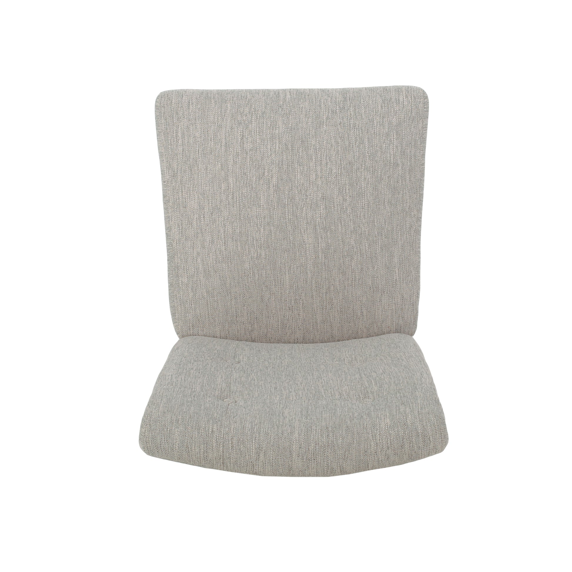 Contemporary Fabric Button Tufted 26 Inch Counter Stools, Set Of 2, Light Grey Light Grey Fabric