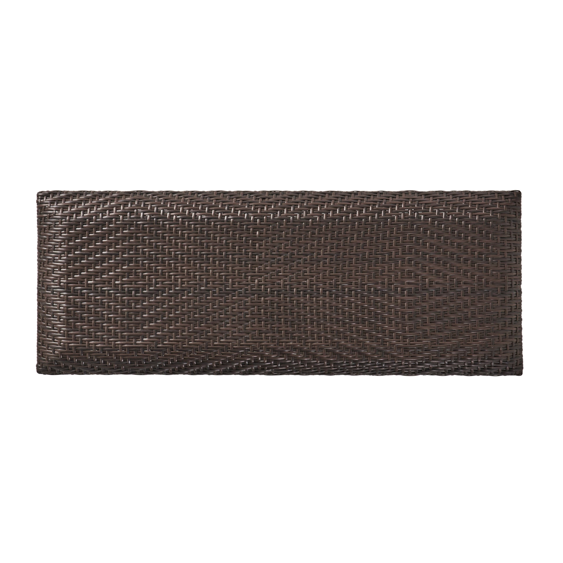 Santiago Pe Wicker Storage Bench Brown Multi Rattan