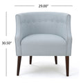 Club Chair Light Blue Fabric