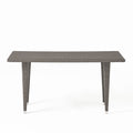 Dominica 35*59 Rect Table Pvc Grey Iron