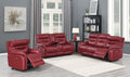 Fortuna 3 Piece Living Room Set Red Red Wood