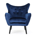 Arm Chair Navy Blue Velvet