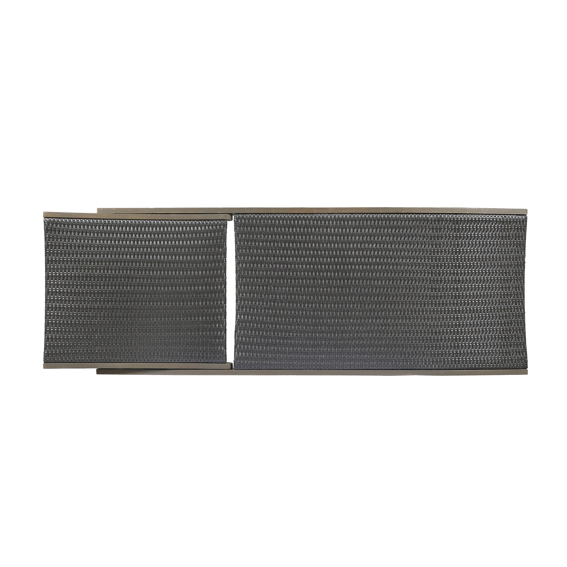 Banzai Chaise Lounge With Pull Out Tray Grey Acacia Wood