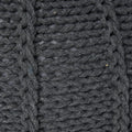 Knited Pouf Dark Grey Cotton