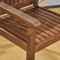 Wilson Dining Chair Dark Brown Acacia Wood