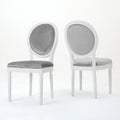 Kd Dining Chair Set Of 2 Grey Velvet