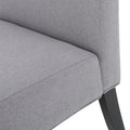 Accent Chair Light Grey Fabric