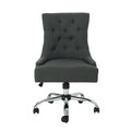 Office Chair Dark Gray Fabric