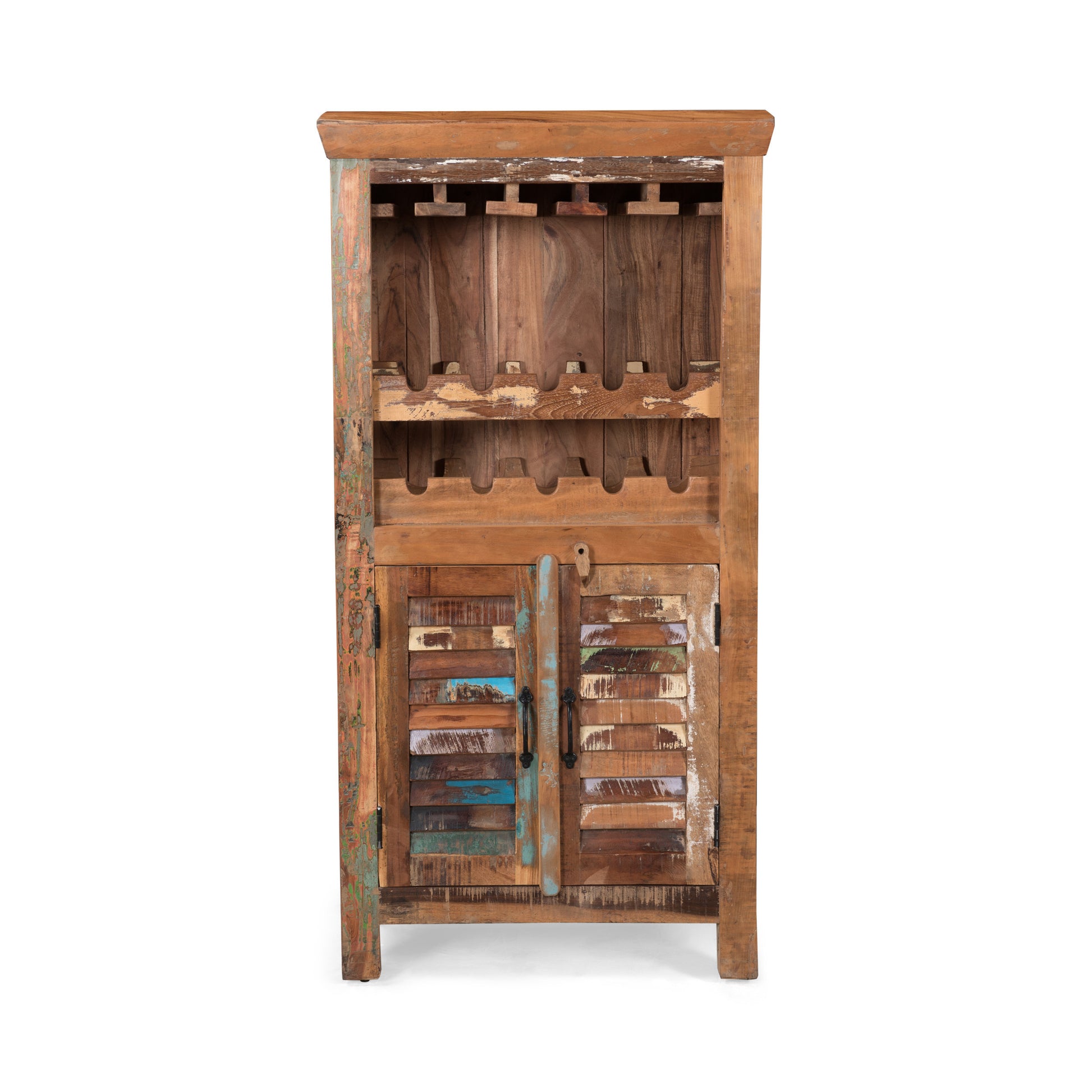 Bar Cabinet Natural Wood