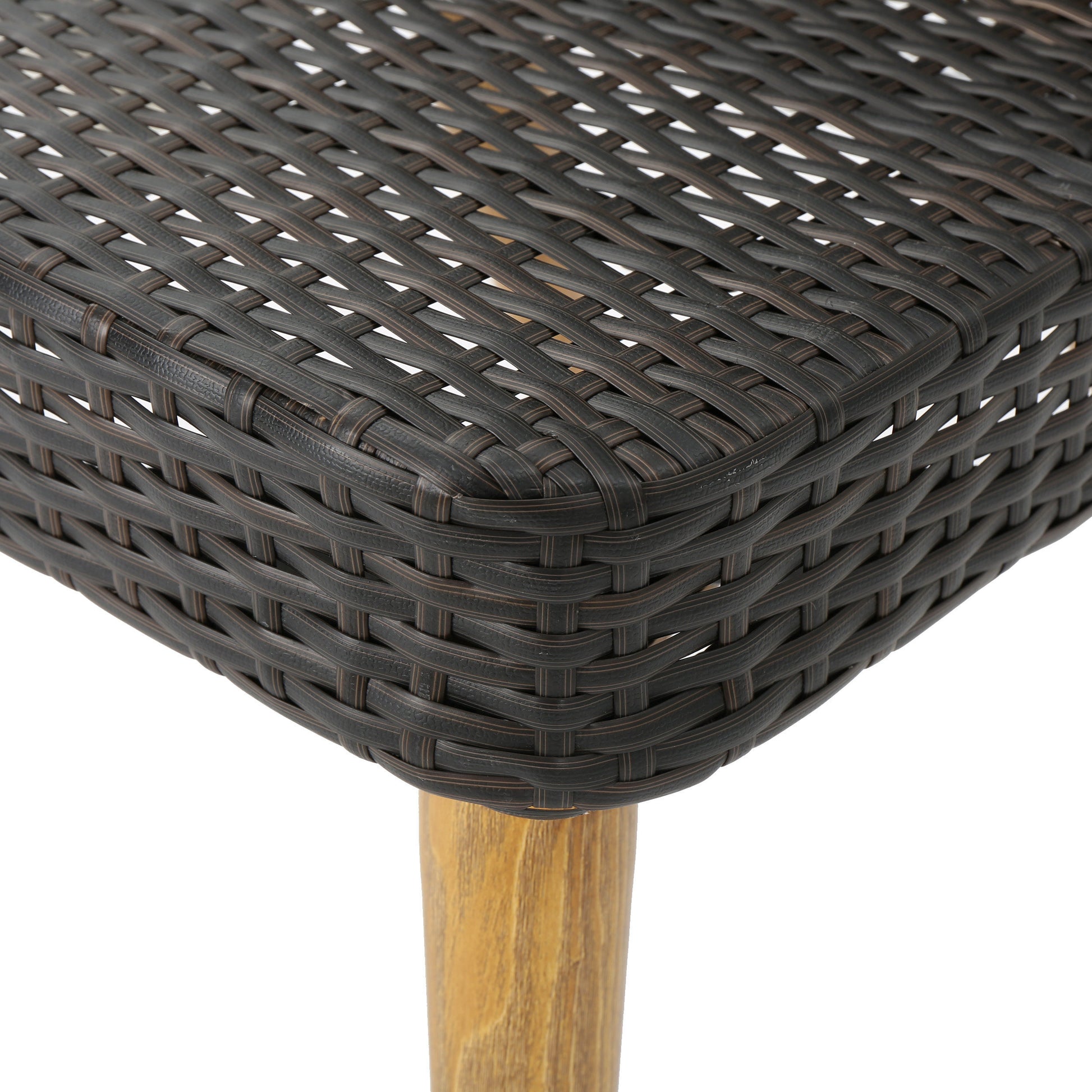 Delphi Dining Chair With Heat Transfer Legs Brown Multi Rattan