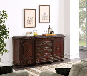 Antoinette Buffet Dark Brown Dark Brown Wood